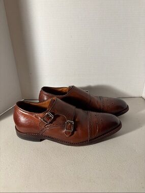 Allen Edmonds St John’s Double Monk Strap Dark Chili Leather